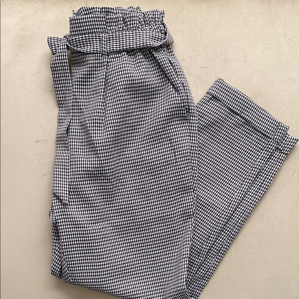 Black and White Gingham Pants